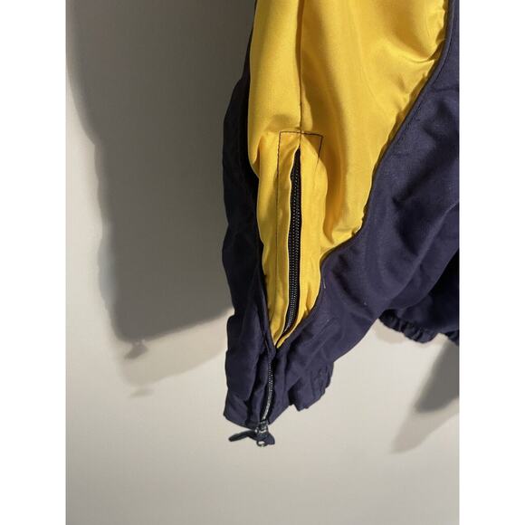 Vintage Michigan Wolverines Jacket Sz XXL Fleece lined Windbreaker Starter 90s - Picture 9 of 14